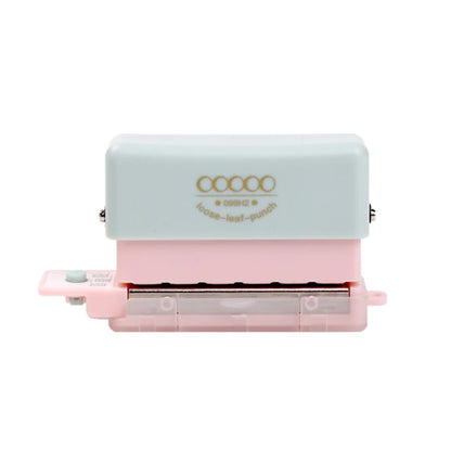 Mini 5-Hole Paper Punch for Loose-Leaf Notebooks