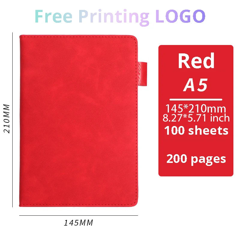 Customisable PU Leather Business Notebook