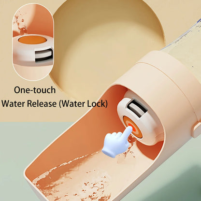 Portable Dog Water Bottle with Dispenser