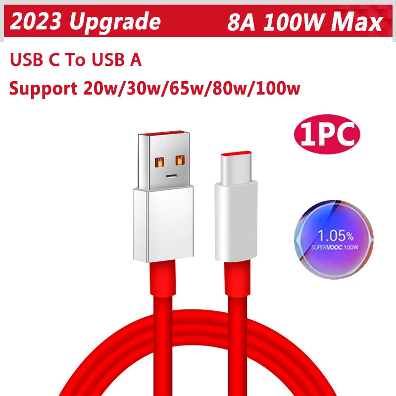 OnePlus SuperVOOC Warp Charge USB-C Fast Charging Cable