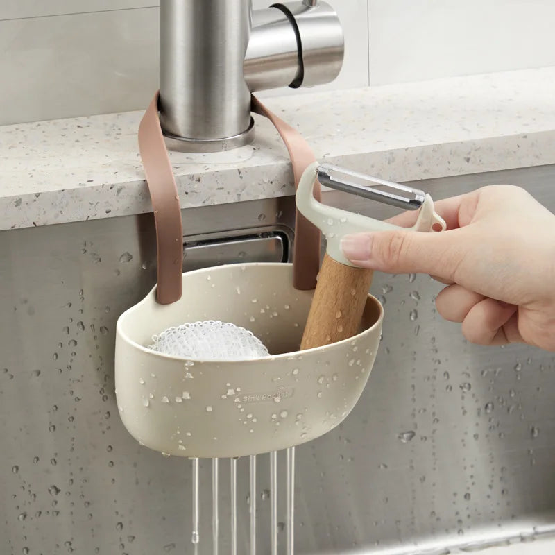 Kitchen Sink Sponges Soap Holder Drying Rack