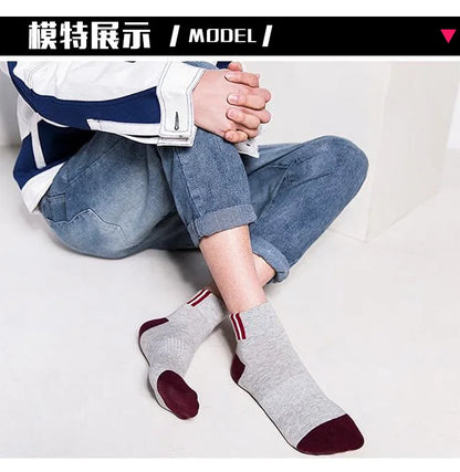 Men’s Cotton Crew Socks 5 Pairs