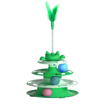 Interactive Cat Tower Ball Toy
