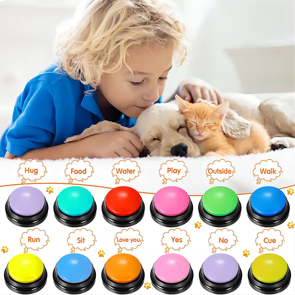 Recordable Pet Training Buttons