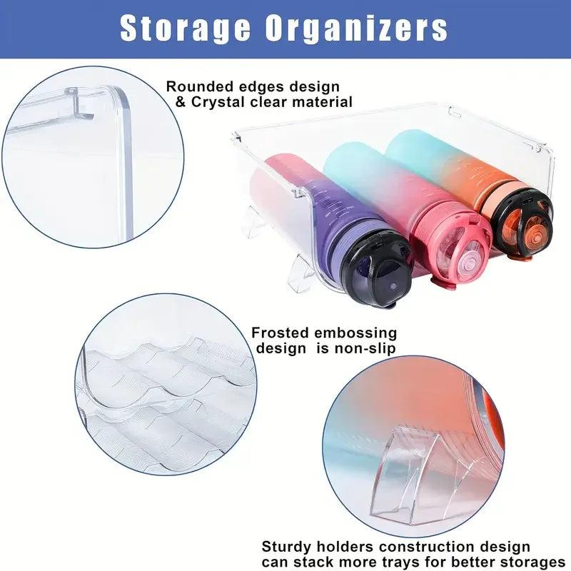 Stackable Transparent Bottle & Mug Storage Rack