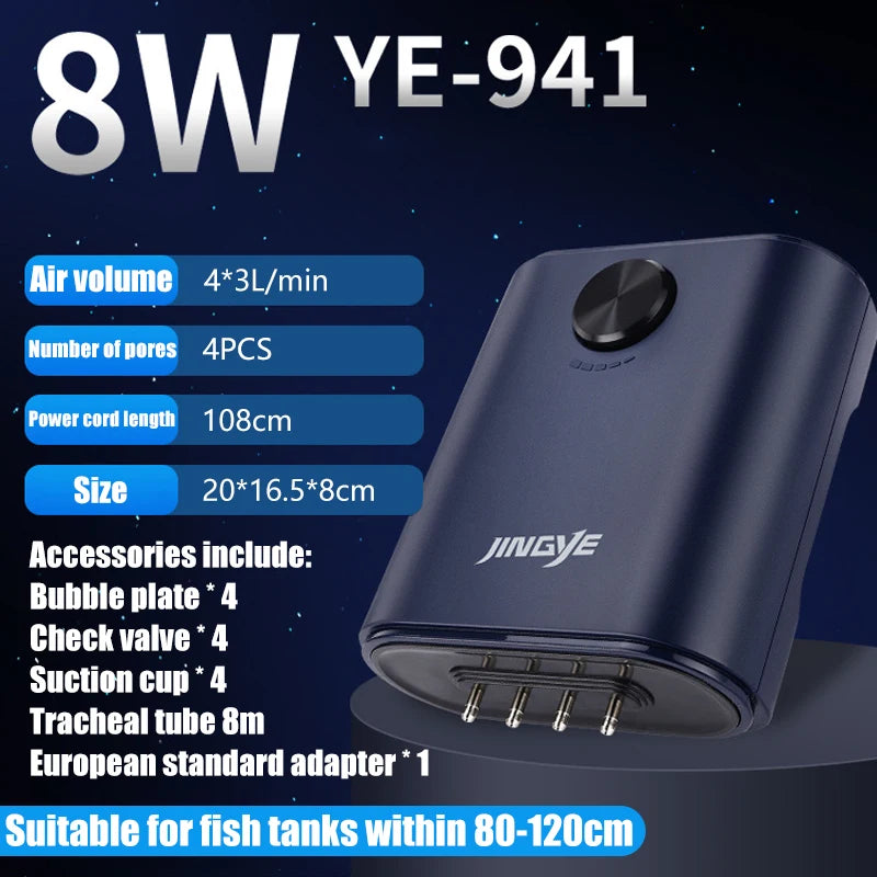 Silent Aquarium Oxygen Air Pump