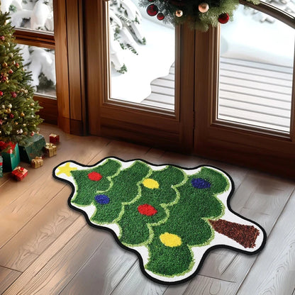 Christmas Tree-Shaped Floor Mat