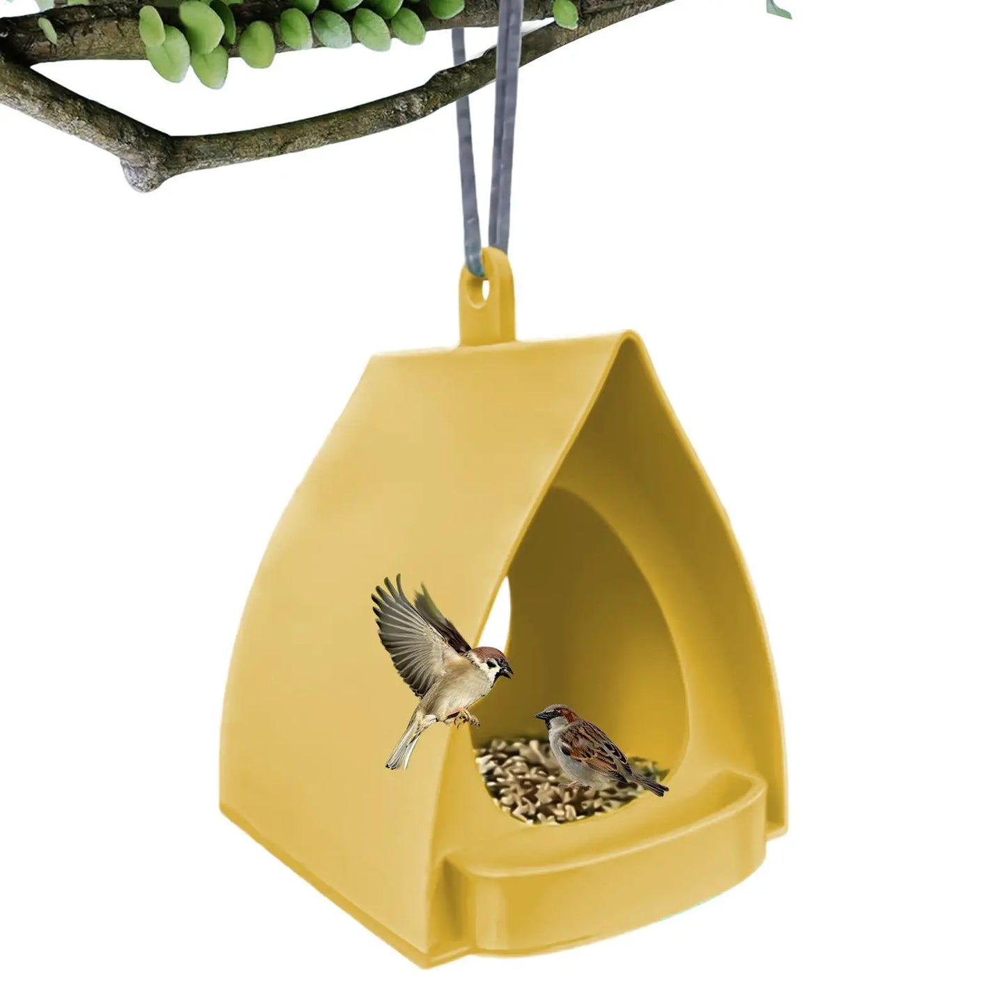 Large Capacity Hanging Bird Feeder for Outdoor Gardens
