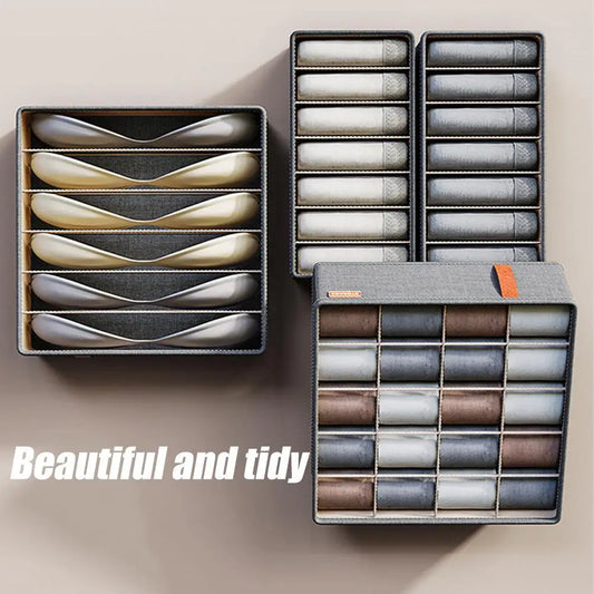 Drawer Underwear Organizer Storage Box with Compartments