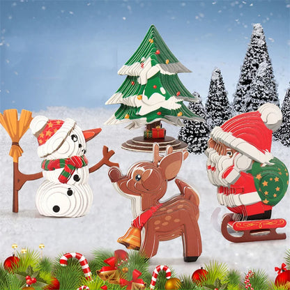 3D Santa Claus Christmas Paper Puzzle