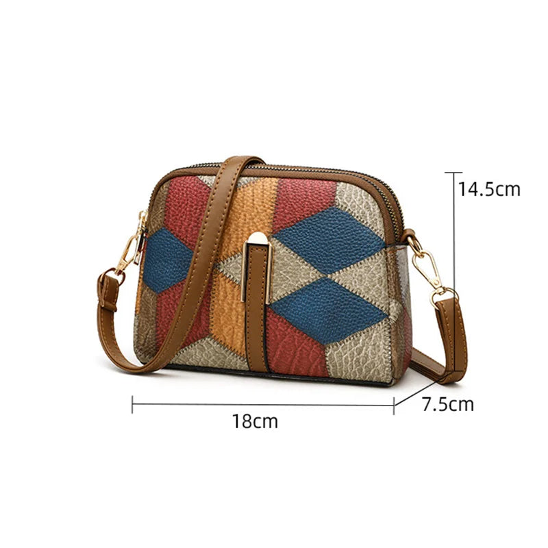 Women’s Designer Style Plaid Shoulder & Crossbody Tote Bag