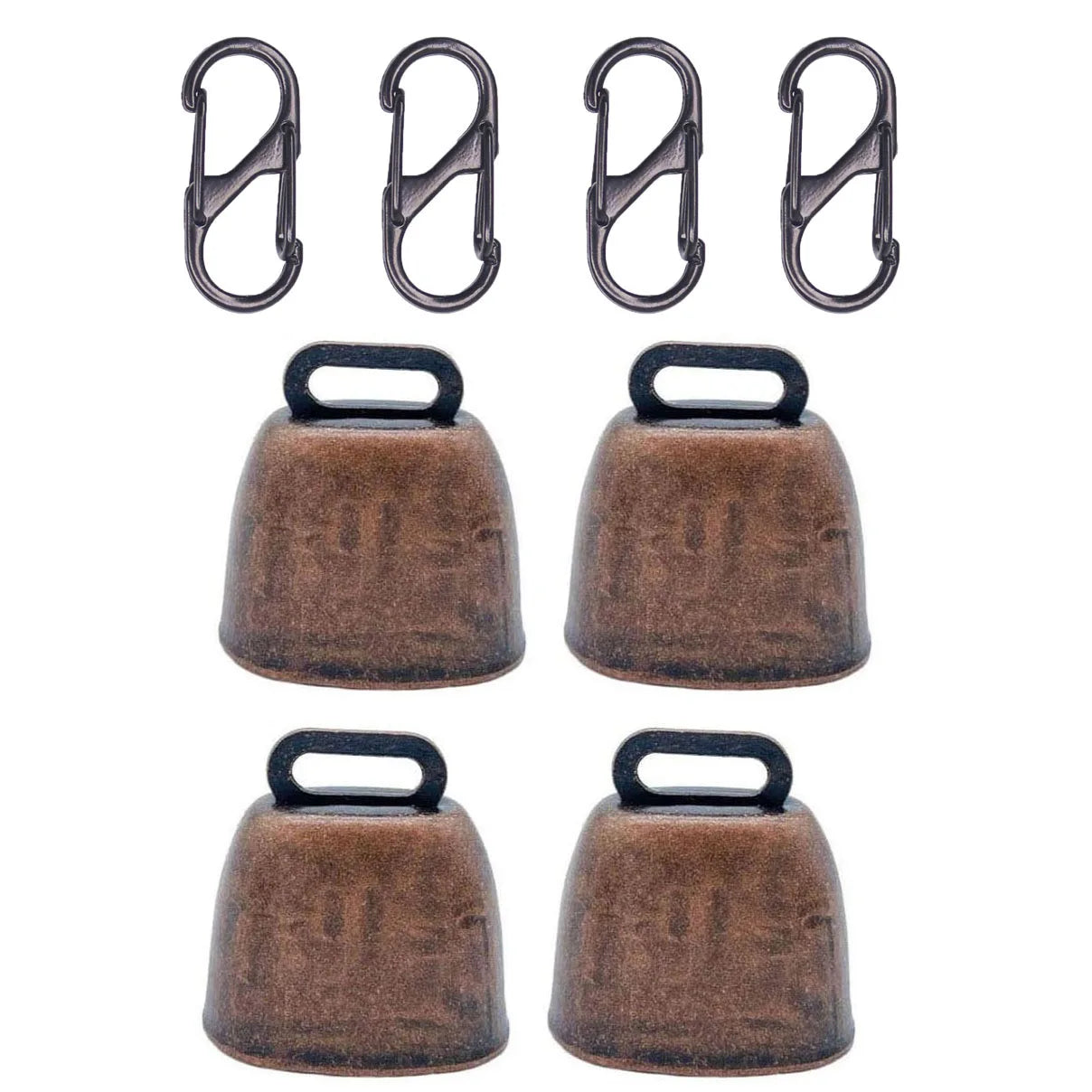 Title Livestock Grazing Bell with Locking Carabiner