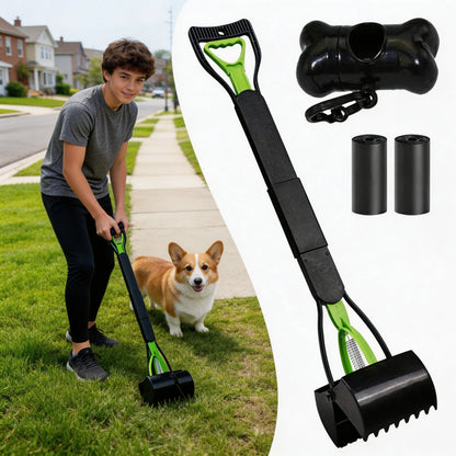 Long Handle Dog Pooper Scooper – Pet Waste Cleaning Tool