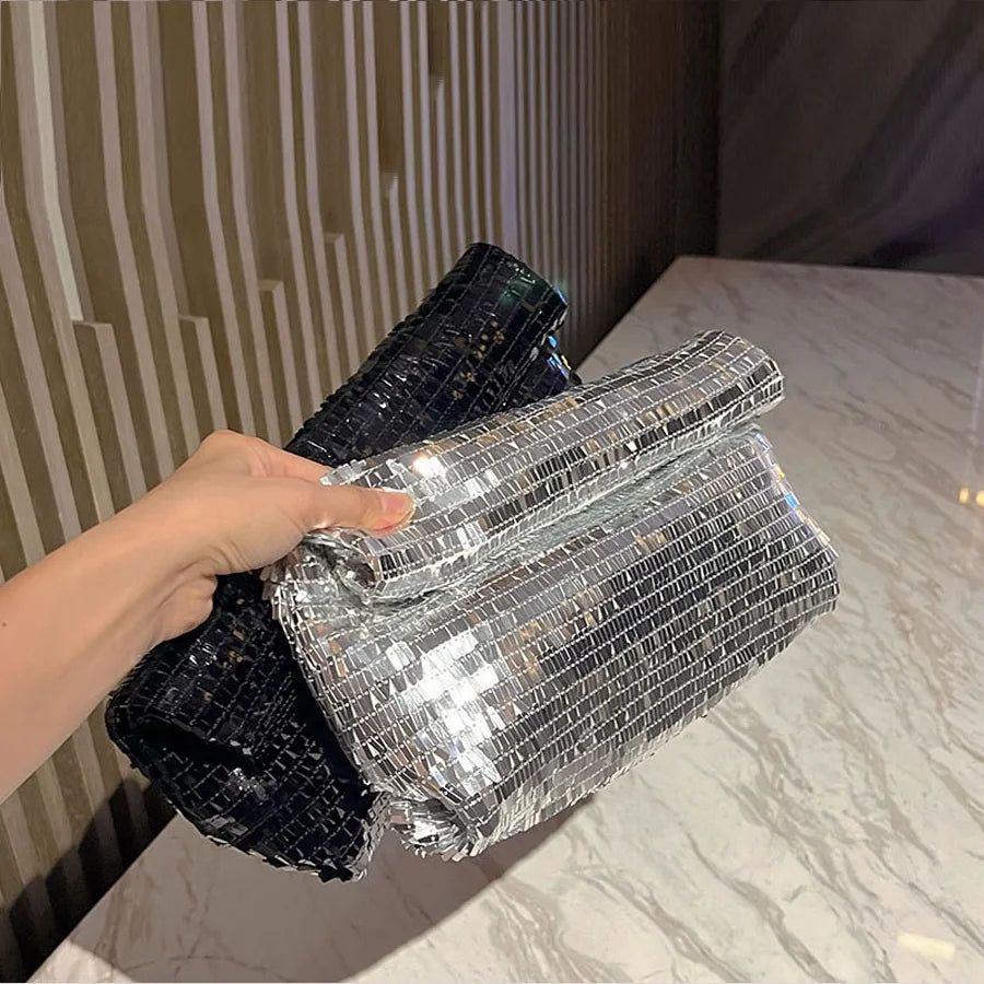 Women’s Sequin Envelope Clutch Bag