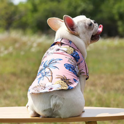 Hawaiian Beach Pet Vest – Breathable Summer Dog & Cat Shirt