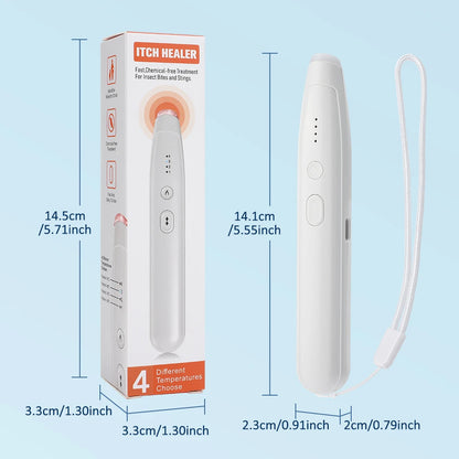 Rechargeable Portable Mosquito Insect Bite Relieve Itching Pen Chemical-Free Anti-Itch Natural Bug Bite Itch Pen for Child Adult