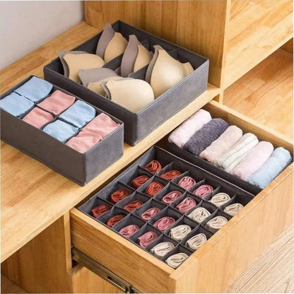Foldable Underwear & Bra Drawer Organizer Storage Box