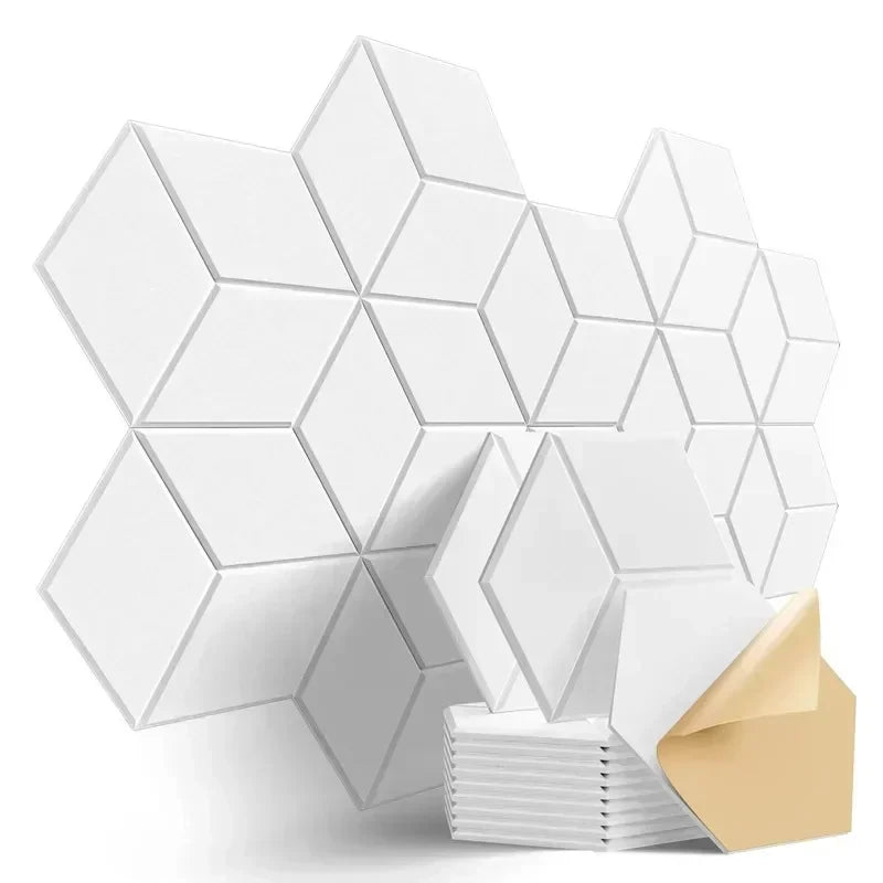 Hexagonal Self-Adhesive Acoustic Wall Panels