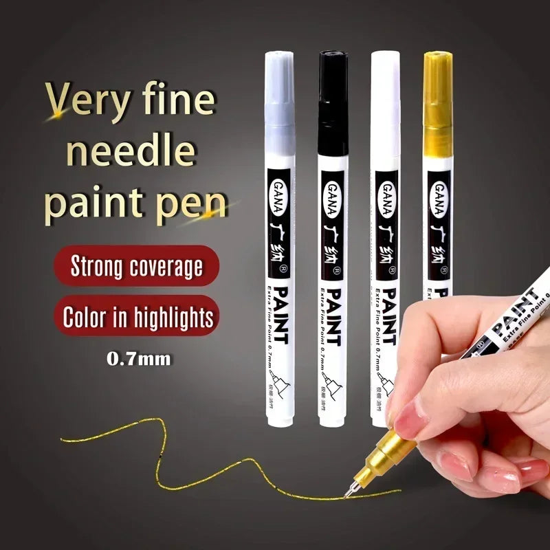 Oil-Based Paint Marker Pen Set – 0.7mm Extra Fine