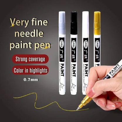 Oil-Based Paint Marker Pen Set – 0.7mm Extra Fine