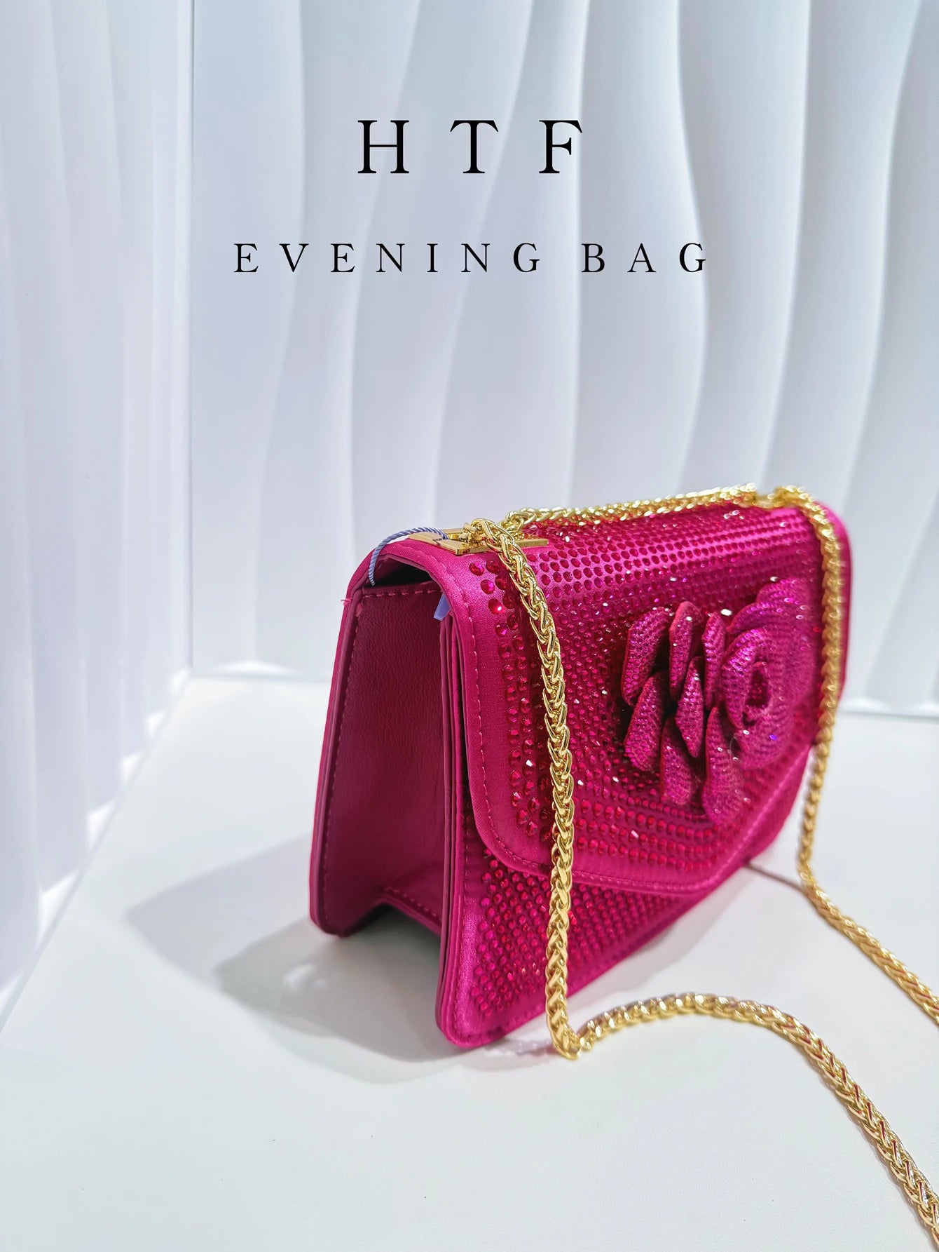 Glitter Crystal Evening Clutch Bag