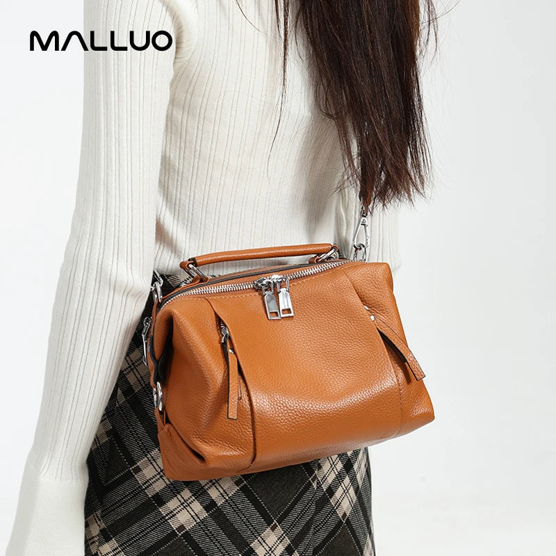 Women’s Genuine Cowhide Leather Shoulder Bag