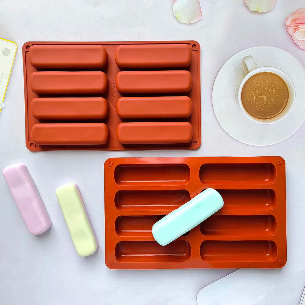 8-Cavity Silicone 3D Cake Mold