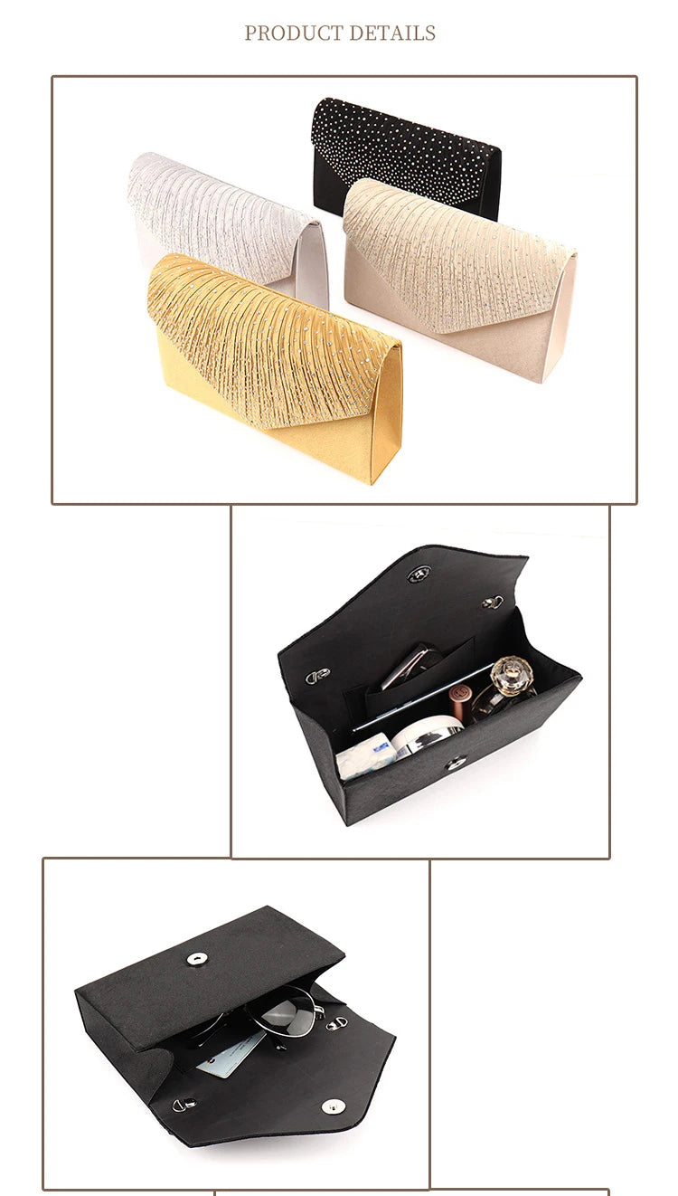 Shimmer Envelope Evening Clutch