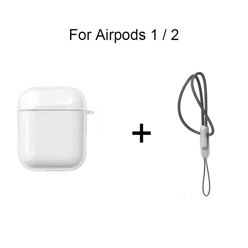 Clear TPU Case with Lanyard for AirPods