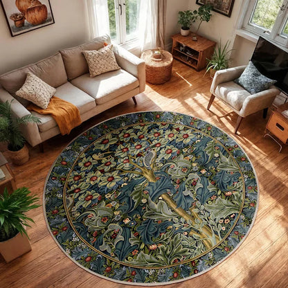 Abstract Landscape Round Rug