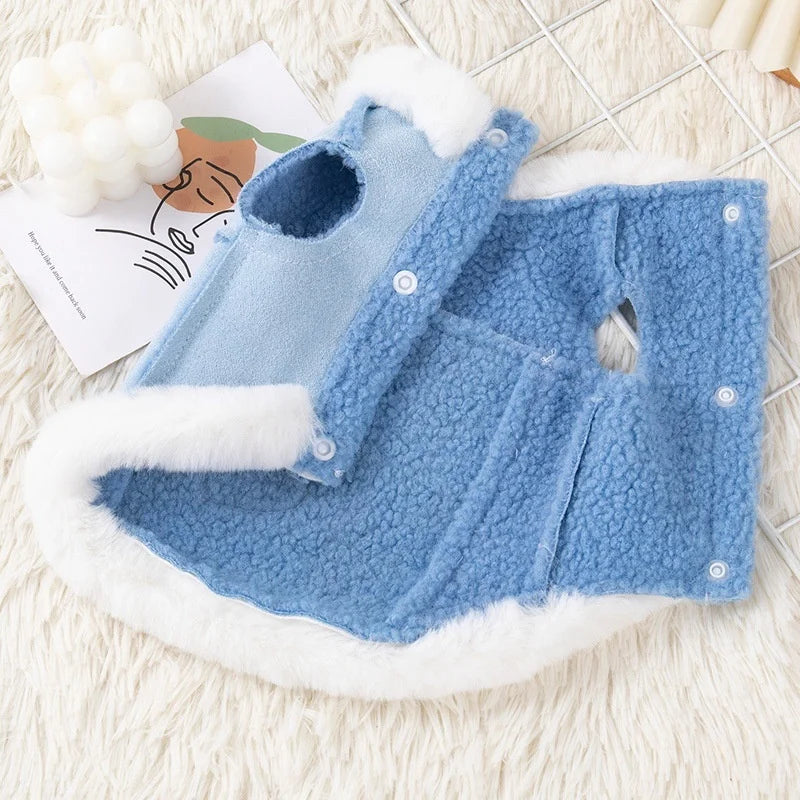 Winter Warm Fleece Pet Jacket for Dogs & Cats