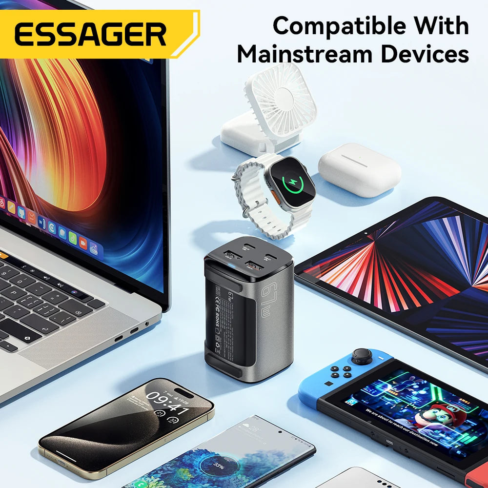 Essager 67W GaN Desktop USB-C Fast Charger