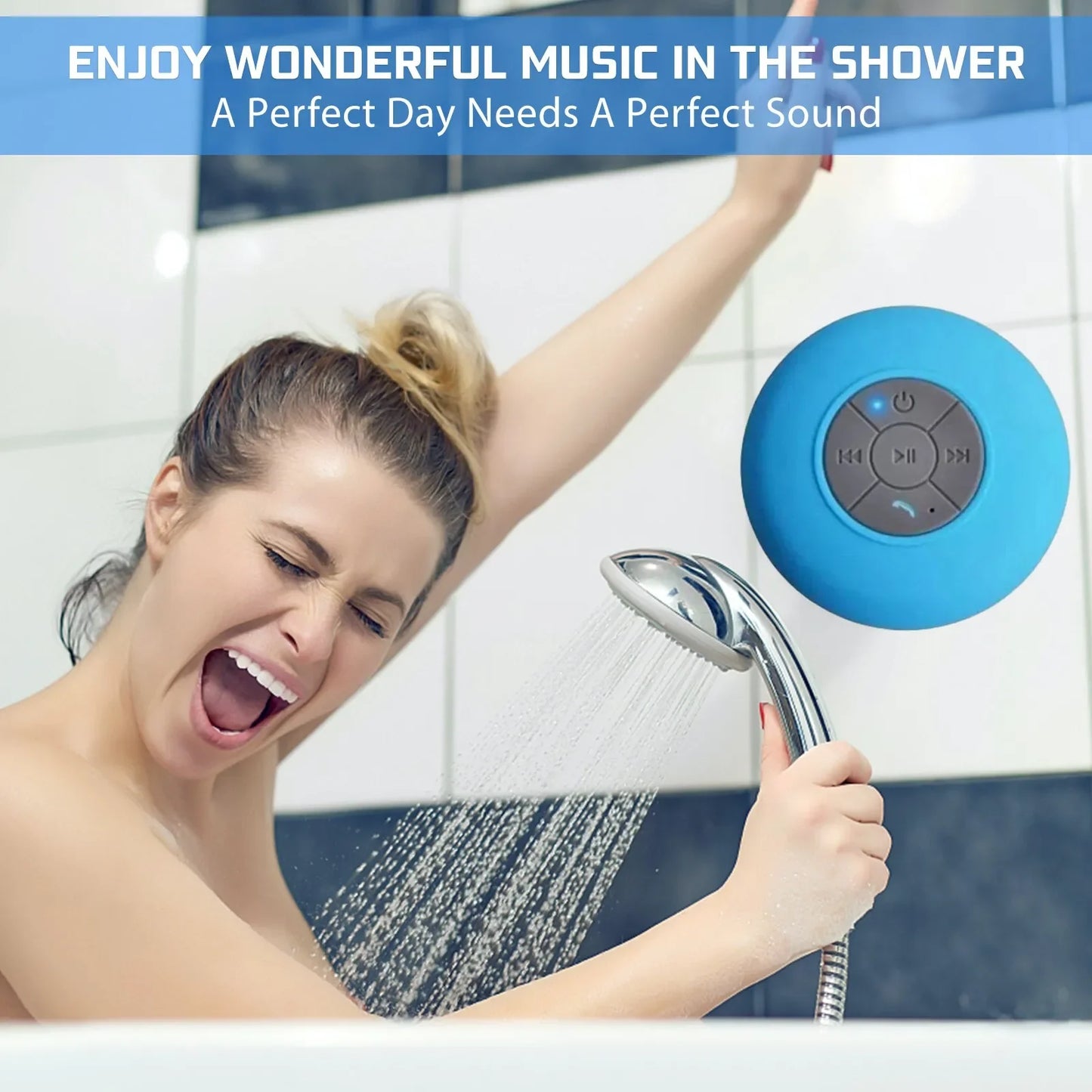 Waterproof Bluetooth Shower Speaker