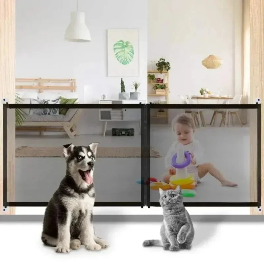 Portable Nylon Mesh Pet Safety Gate