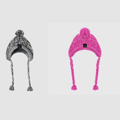 Winter Knitted Dog Hat – Warm Cotton Pet Headgear