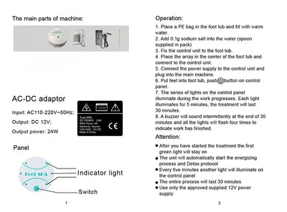 Ionic Foot Spa Detox Machine
