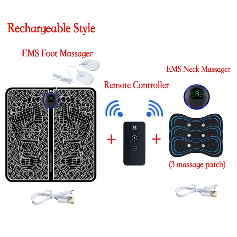 Rechargeable Foot Massager with Remote Control