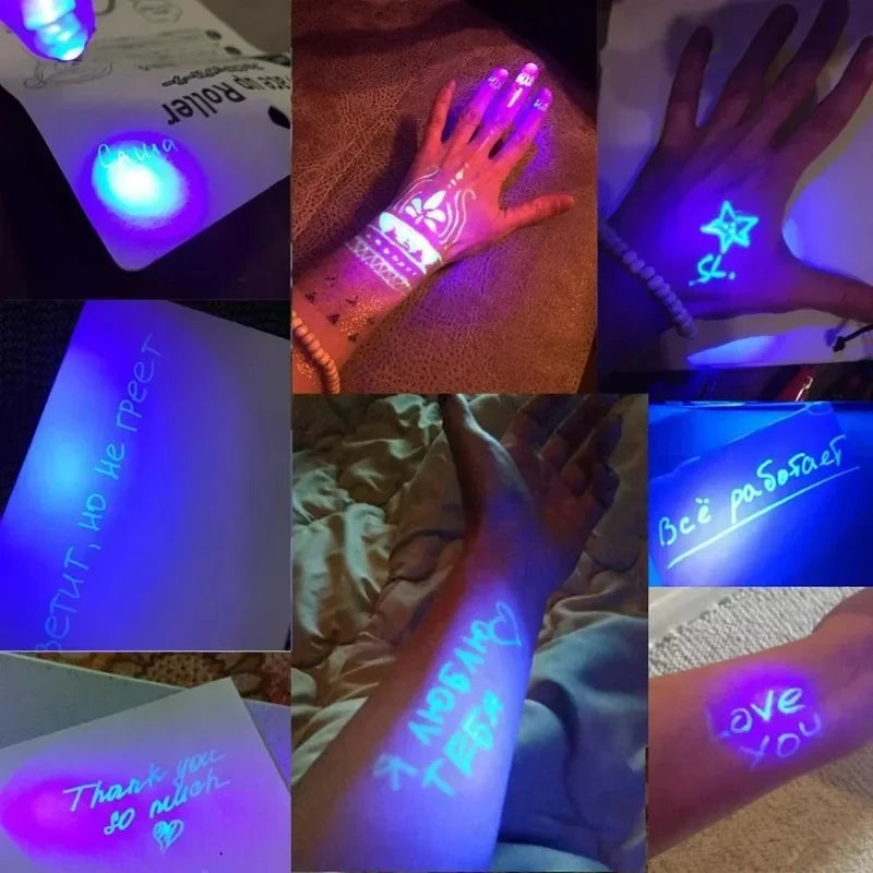 Invisible Ink Secret Message Pens with UV Light