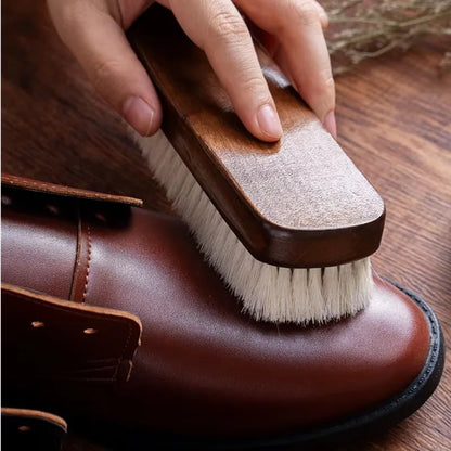 Solid Wood Shoe Cleaning & Polishing Brush