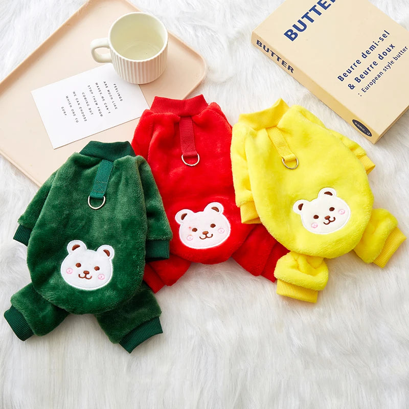 Soft Flannel Dog Jumpsuit