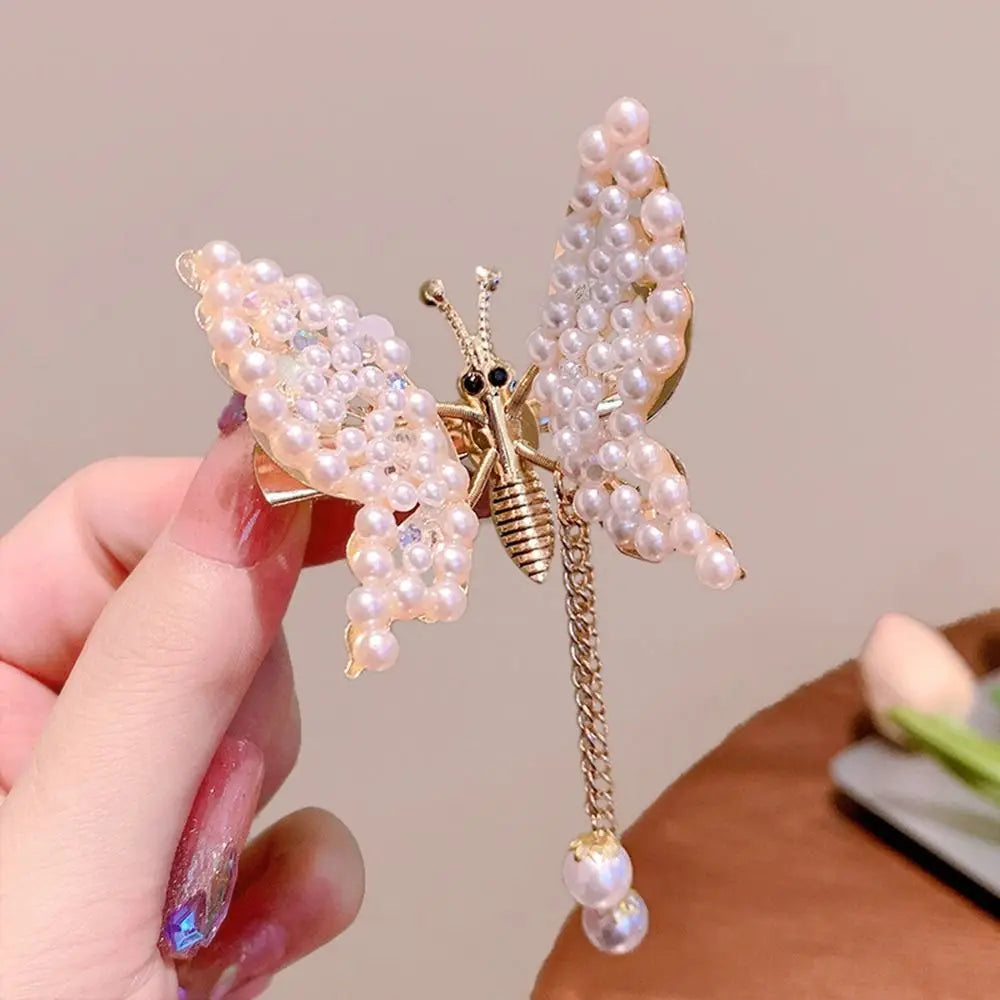 Butterfly Tassel Hair Clip