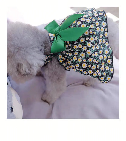 Floral Cat & Small Dog Princess Dress