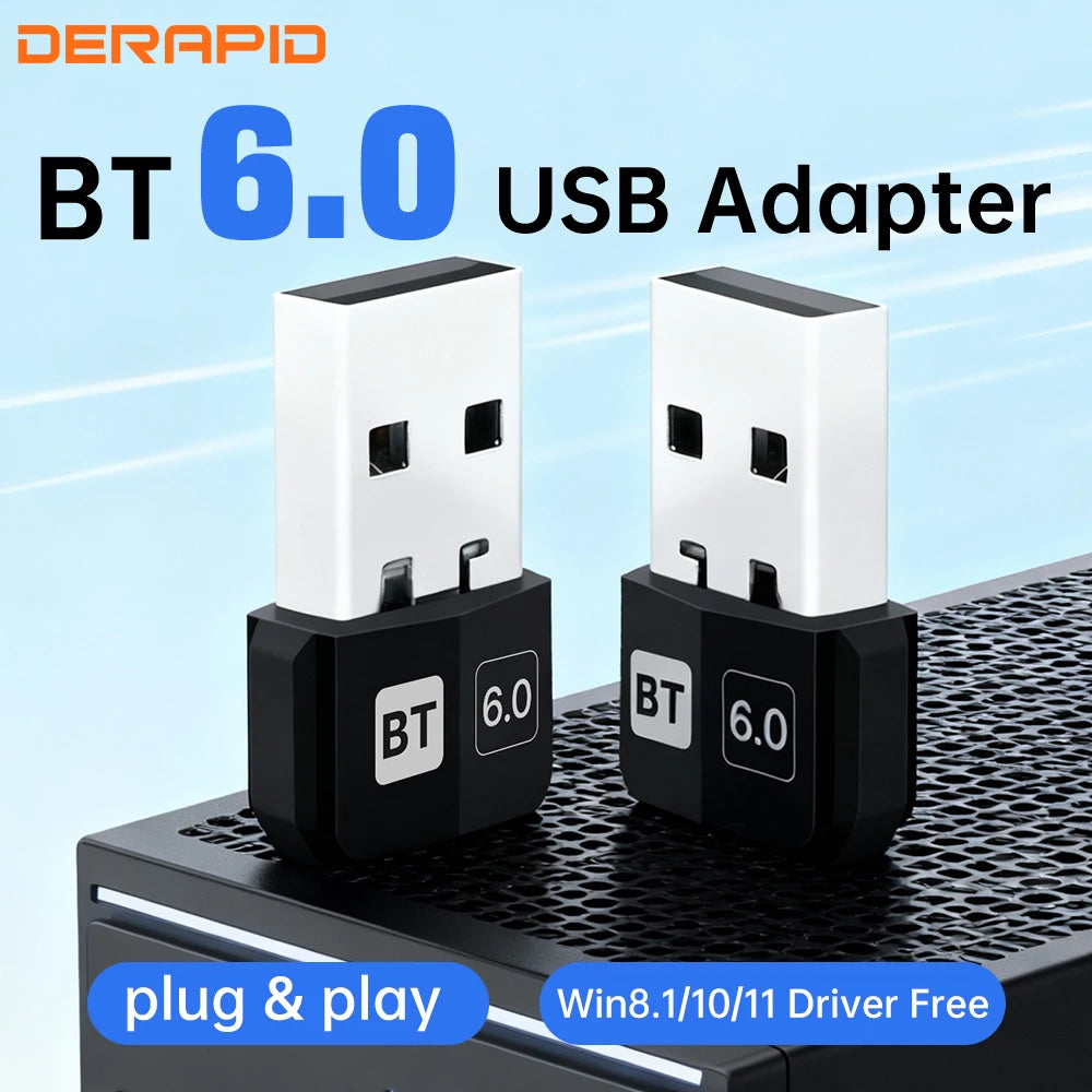 DERAPID Bluetooth 5.4/6.0 USB Adapter