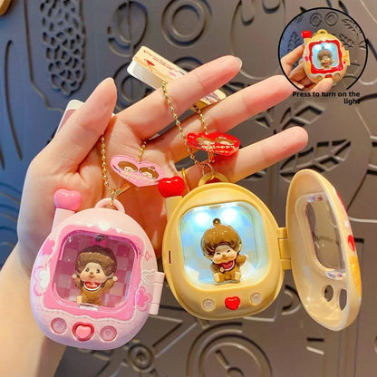 Retro TV Light-Up Keychain