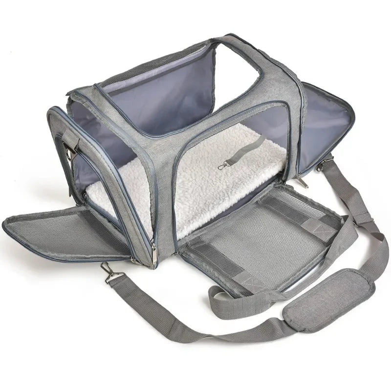 Airline Approved Soft-Sided Pet Carrier Bag for Small Dogs & Cats