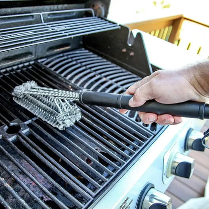 360° Stainless Steel BBQ Grill Cleaning Brush with Long Handle