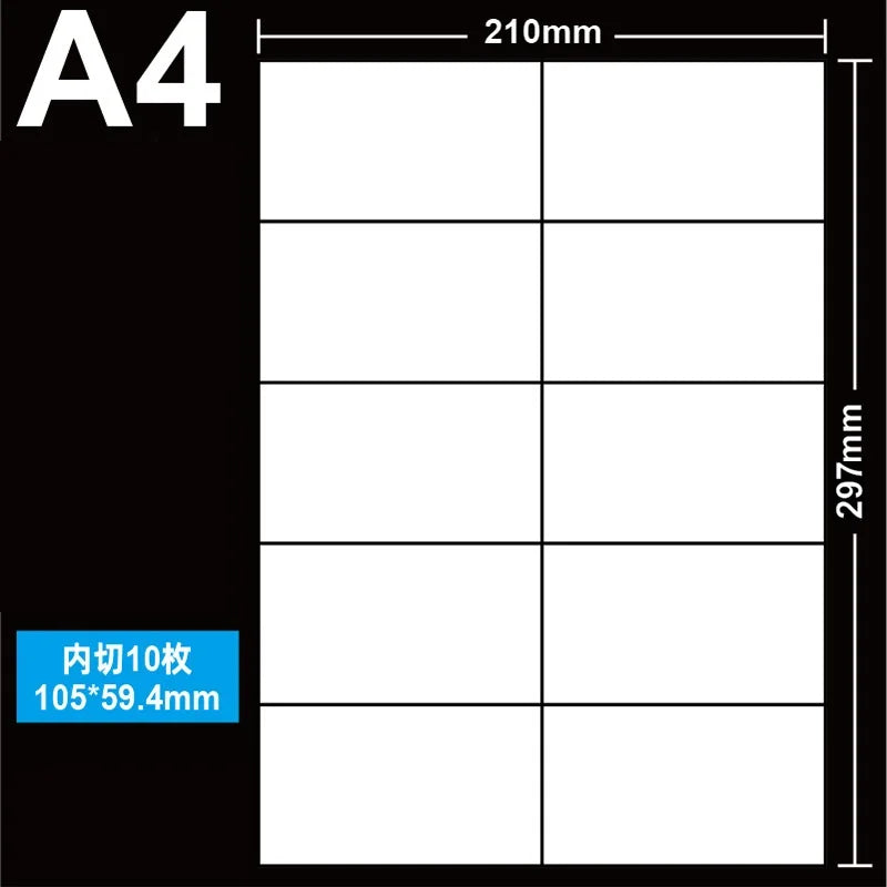 A4 Blank Sticker Labels – Printable Adhesive Label Sheets