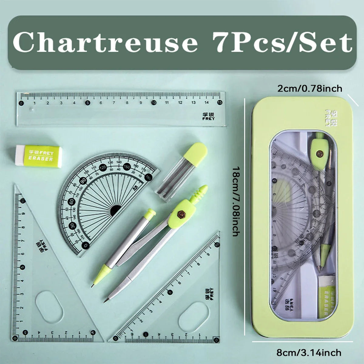 Geometry Math Set with Storage Case