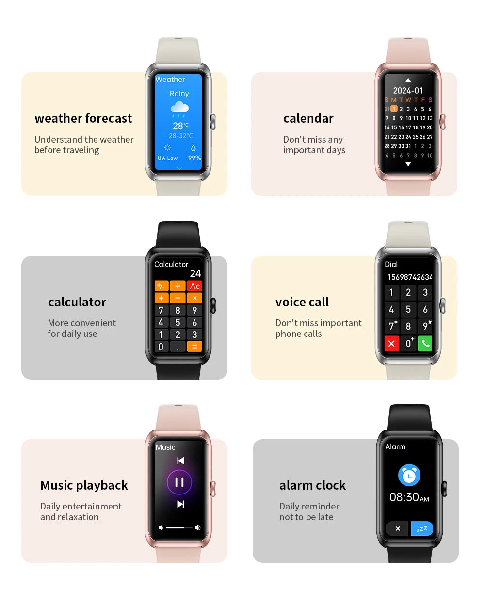 Bluetooth Health & Sports Smartwatch with Custom Dial