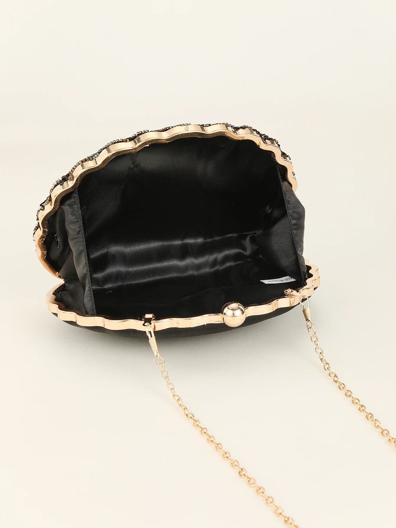 Beaded Peacock Evening Clutch Bag